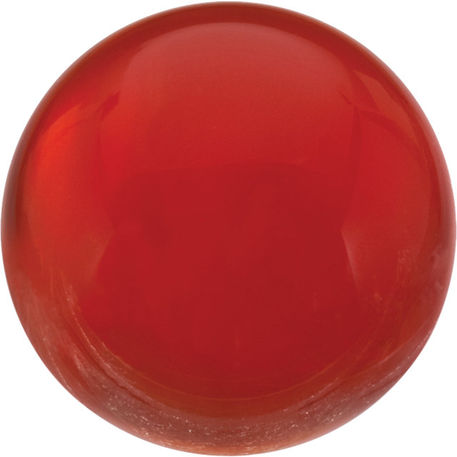 Natural Fine Orange Red Carnelian - Round Cabochon - Uruguay - Top Grade - NW Gems & Diamonds