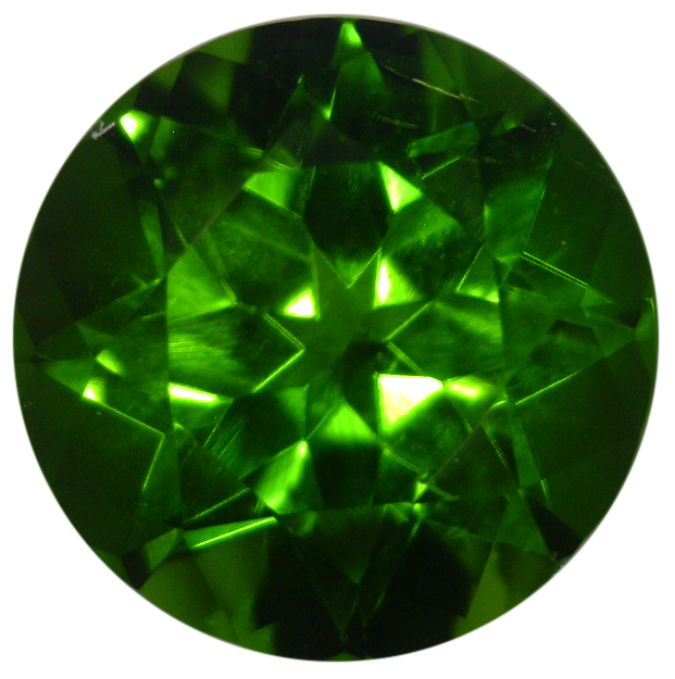 Natural Extra Fine Rich Green Chrome Diopside - Round - Eastern Siberia - Extra Fine Grade - NW Gems & Diamonds
