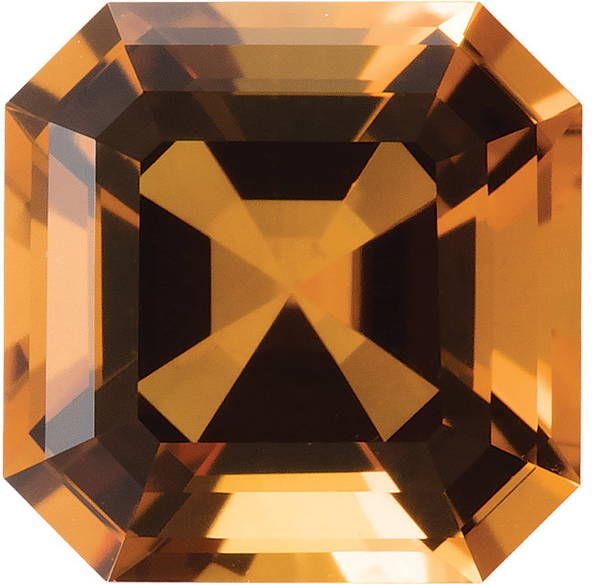 Natural Extra Fine Yellow Gold Citrine - Asscher Cut - AAA+ Grade