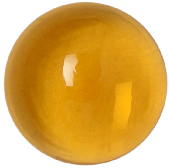 Natural Extra Fine Orange Gold Citrine - Round Cabochon - AAA+ Grade