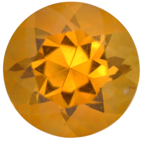 Natural Fine Deep Glowing Yellow Gold Citrine - Round - Bolivia - Top Grade - NW Gems & Diamonds
