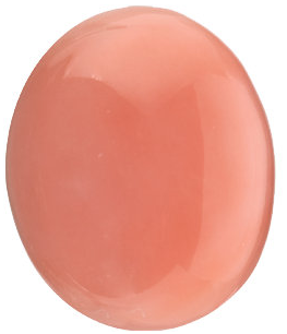 Natural Fine Angel Skin Coral - Oval Cabochon - AAA Grade
