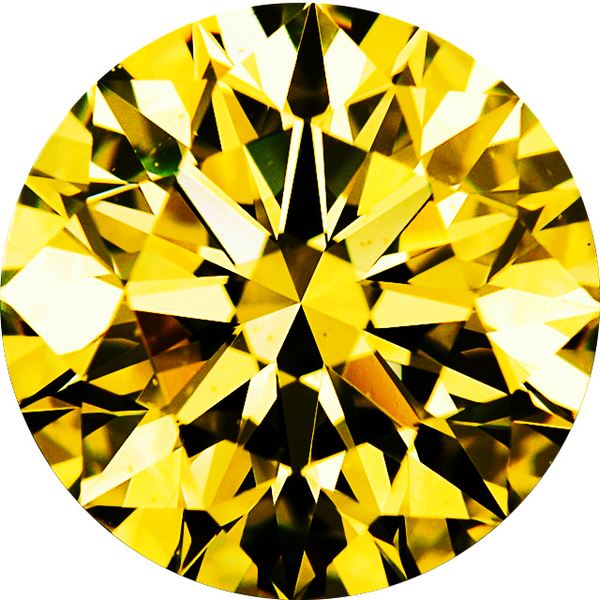 Natural Extra Fine Yellow Diamond - Round - VVS2-VS1 Natural Extra Fine Yellow Diamond - Round - VVS2-VS1