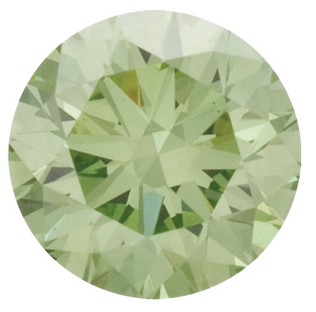Natural Extra Fine Apple Green Diamond Round VS2-SI1 1mm-4mm