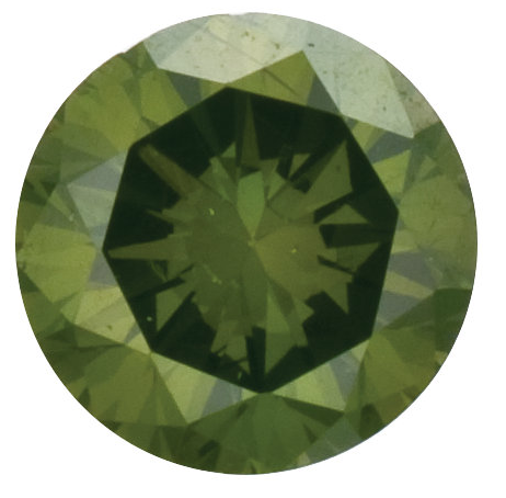Natural Extra Fine Deep Green Diamond Round VS2-SI1