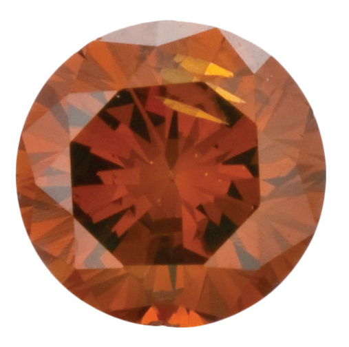 Natural Fine Deep Orange Diamond - Round - VS2-SI1 - Africa - NW Gems & Diamonds