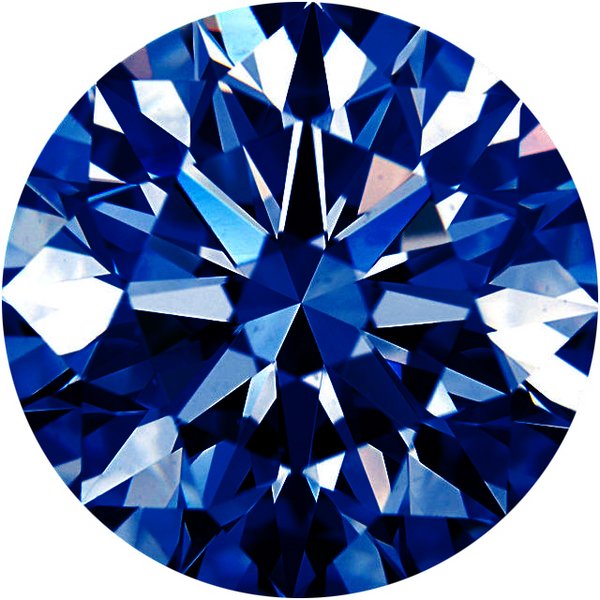 Natural Extra Fine Rich Blue Diamond - Round - VVS2-VS1