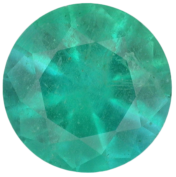 Natural Fine Green Emerald - Round - Zambia - AA+ Grade