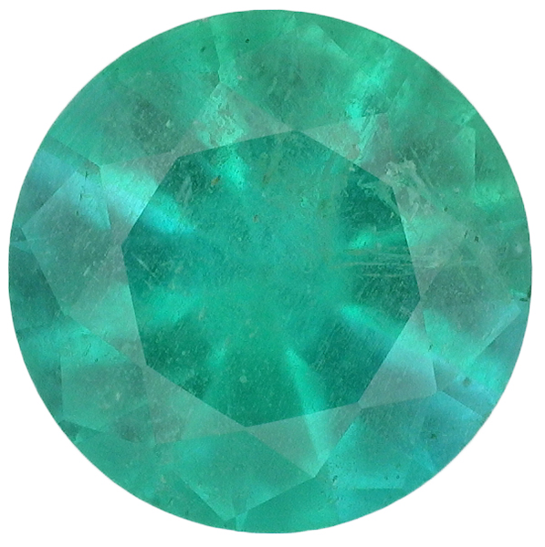 Natural Fine Green Emerald - Round - Zambia - AA+ Grade Natural Fine Green Emerald - Round - Zambia - AA+ Grade