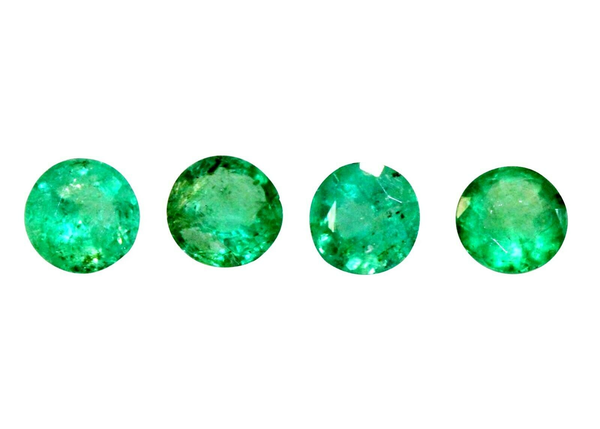 Natural Fine Green Emerald - Round - Zambia - AA Grade Natural Fine Green Emerald - Round - Zambia - AA Grade