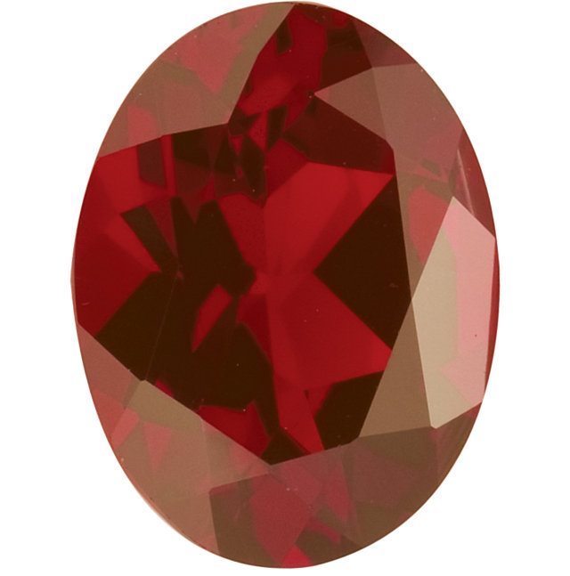 Natural Fine Rich Amber Red Garnet - Oval - Mozambique - Top Grade - NW Gems & Diamonds