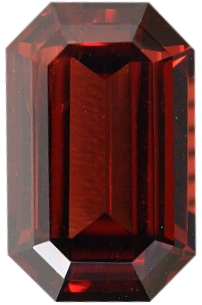 Natural Fine Deep Raspberry Plum Red Rhodolite Garnet - Emerald Cut - Madagascar - Top Grade - NW Gems & Diamonds