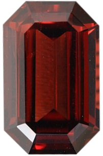 Natural Fine Deep Raspberry Plum Red Rhodolite Garnet - Emerald Cut - Madagascar - Top Grade - NW Gems & Diamonds
