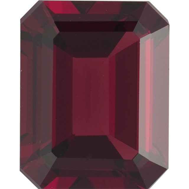 Natural Fine Deep Amber Red Garnet - Emerald Cut - Mozambique - Top Grade - NW Gems & Diamonds