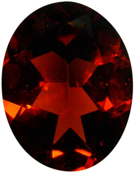 Natural Fine Deep Amber Red Garnet - Oval - Madagascar - Top Grade - NW Gems & Diamonds