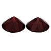 Pair Natural Extra Fine Deep Red Garnet - Round - Mozambique - AAA+ Grade