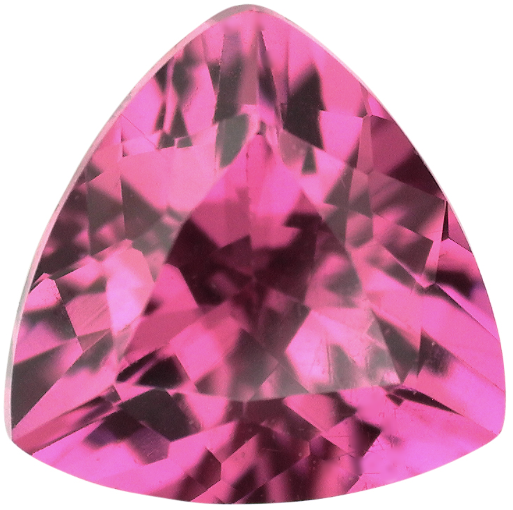 Natural Fine Rose Pink Rhodolite Garnet - Trillion - Tanzania - AAA Grade