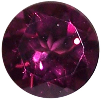 Natural Rhodolite Garnet Loose Gemstone – Rose Pink Round Faceted – Eye Clean – 1pc