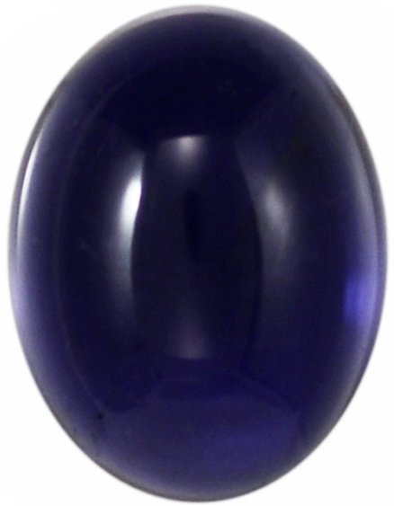Natural Extra Fine Deep Blue Purple Iolite - Oval Cabochon - AAA+ Grade