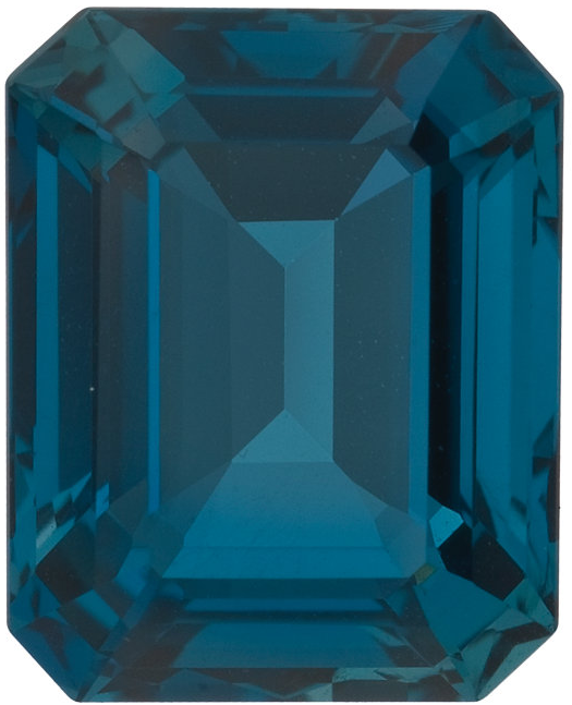 Natural Fine London Blue Topaz - Emerald Cut - Brazil - Top Grade - NW Gems & Diamonds