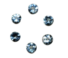 Natural Super Fine Aquamarine Melee - Round Diamond Cut - Brazil - AAAA Grade