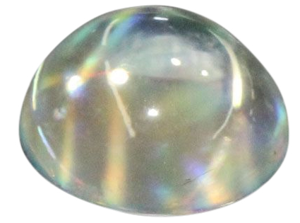 Natural Extra Fine Rainbow Moonstone - Round Cabochon - AAA+ Grade