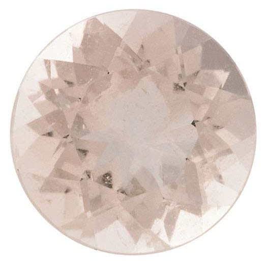 Natural Fine Morganite - Round - Mozambique - AAA Grade