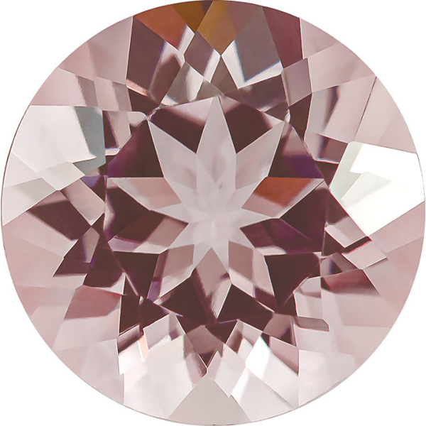 Natural Extra Fine Morganite - Round - AAA+ Grade Natural Extra Fine Morganite - Round - AAA+ Grade