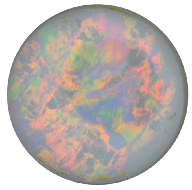Natural Extra Fine White Opal - Round Cabochon - Australia - Extra Fine Grade - NW Gems & Diamonds