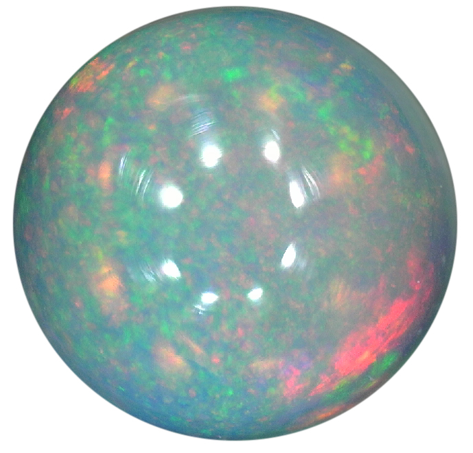 Natural Fine White Opal - Round Cabochon - Ethiopia - Top Grade - NW Gems & Diamonds