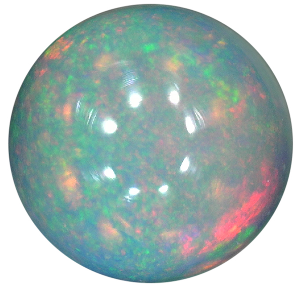 Natural Fine White Opal - Round Cabochon - Ethiopia - Top Grade - NW Gems & Diamonds
