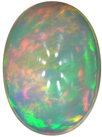 Natural Fine White Opal - Oval Cabochon - Ethiopia - Top Grade - NW Gems & Diamonds
