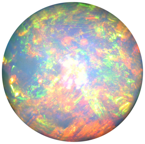 Natural Extra Fine White Opal - Round Cabochon - Ethiopia - Extra Fine Grade - NW Gems & Diamonds
