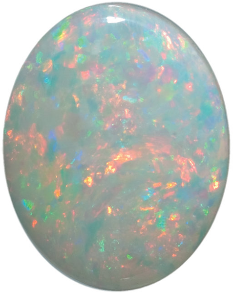 Natural Fine White Opal - Oval Cabochon - Australia - Top Grade - NW Gems & Diamonds
