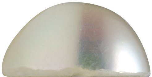 Natural Extra Fine White Freshwater Seed Pearl - Half-Round - Un-Drilled - China - AAA+ Grade