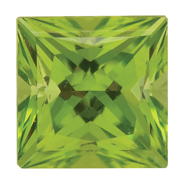 Natural Fine Apple Green Peridot - Square Princess - Pakistan - Top Grade - NW Gems & Diamonds
