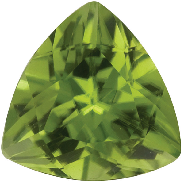 Natural Fine Rich Green Peridot - Trillion - Pakistan - AAA Grade