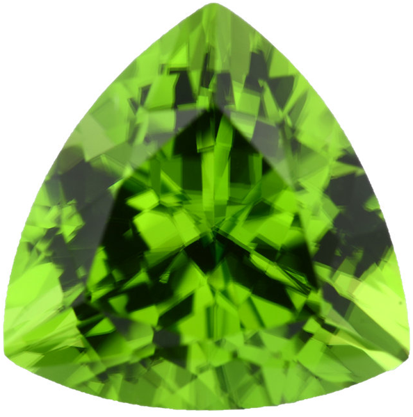 Natural Fine Vivid Green Peridot - Trillion - Pakistan - AAA Grade