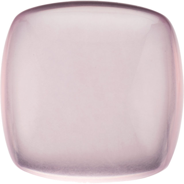 Natural Extra Fine Rose Quartz - Cushion Cabochon - AAA+ Grade