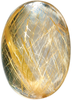 Natural Fine Rutile Quartz - Oval Cabochon - Brazil - Top Grade - NW Gems & Diamonds