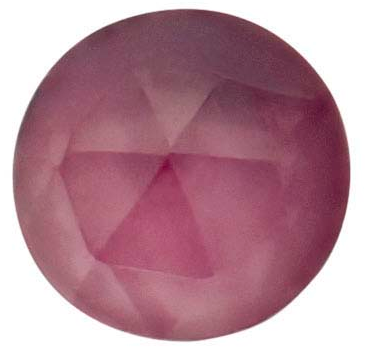 Natural Extra Fine Rhodolite Garnet - Round Rose Cut Cabochon - AAA+ Grade