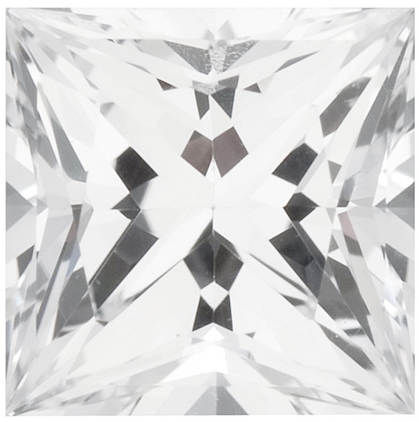 Natural Fine White Sapphire - Square Princess - Sri Lanka - Top Grade - NW Gems & Diamonds
