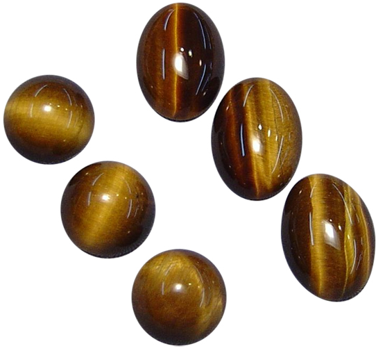 Natural Fine Gold Bronze Tiger's Eye - Oval Cabochon - South Africa - AAA Grade