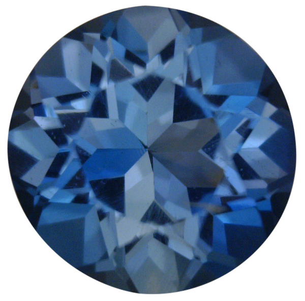 Natural Fine Vivid London Blue Topaz - Round - Nambia - Top Grade - NW Gems & Diamonds
