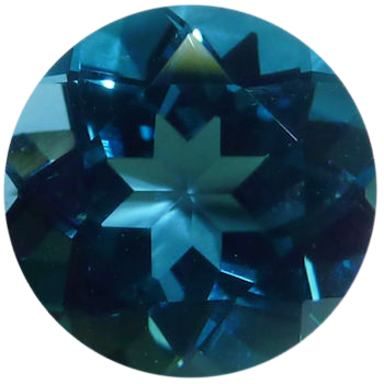 Natural London Blue Topaz Round Loose Gem AAA+ 3mm-20mm