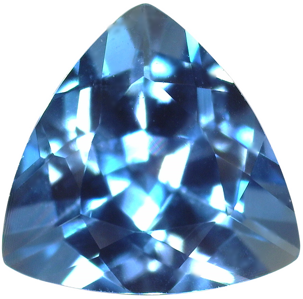 Natural London Blue Topaz Trillion Loose Gemstone AAA 3mm-8mm