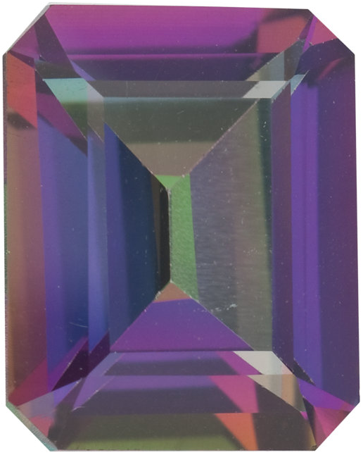 Natural Fine Mystic Green Topaz - Emerald Cut - Brazil - Top Grade - NW Gems & Diamonds