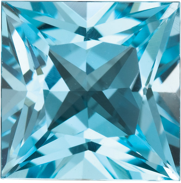 Natural Fine Sky Blue Topaz - Square Princess - Brazil - Top Grade - NW Gems & Diamonds
