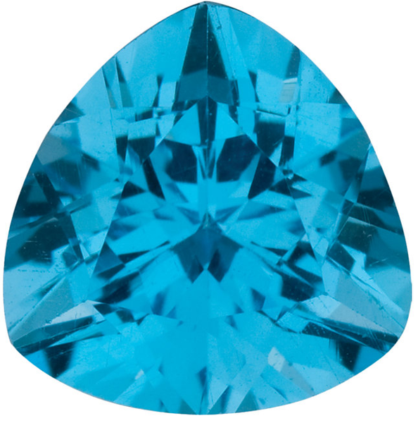 Natural Fine Swiss Blue Topaz - Trillion - Brazil - AAA Grade