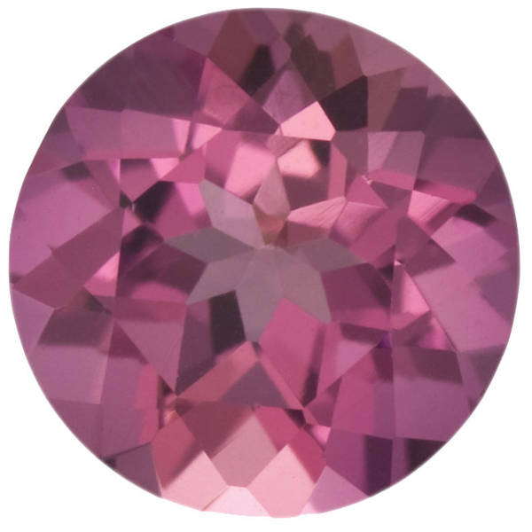 Natural Fine Rich Pink Tourmaline - Round - Brazil - Top Grade - NW Gems & Diamonds

